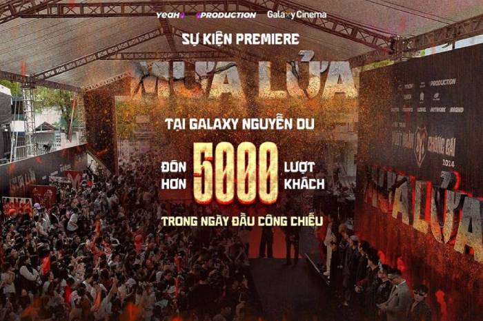 Cac thanh tich cua  Mua lua   Đon hon 5000 luot khach trong ngay đau cong chieu tai Galaxy Nguyen Du