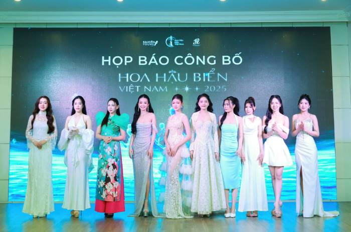 Dan thi sinh Hoa Hau Bien Viet Nam 2025