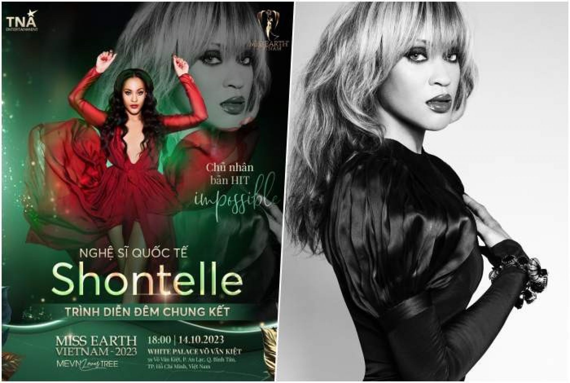 Shontelle - chủ nhân của bản hit “Impossible” sẽ khuấy đảo Đêm chung kết “Miss Earth Việt Nam 2023”