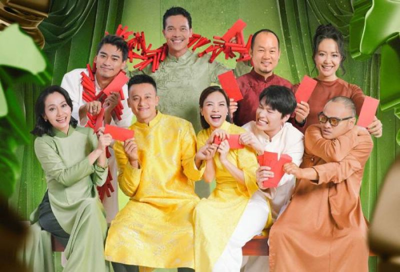 Mỹ T&acirc;m, Mai T&agrave;i Phến c&ugrave;ng diễn vi&ecirc;n của "T&agrave;i" đ&oacute;n Tết linh đ&igrave;nh